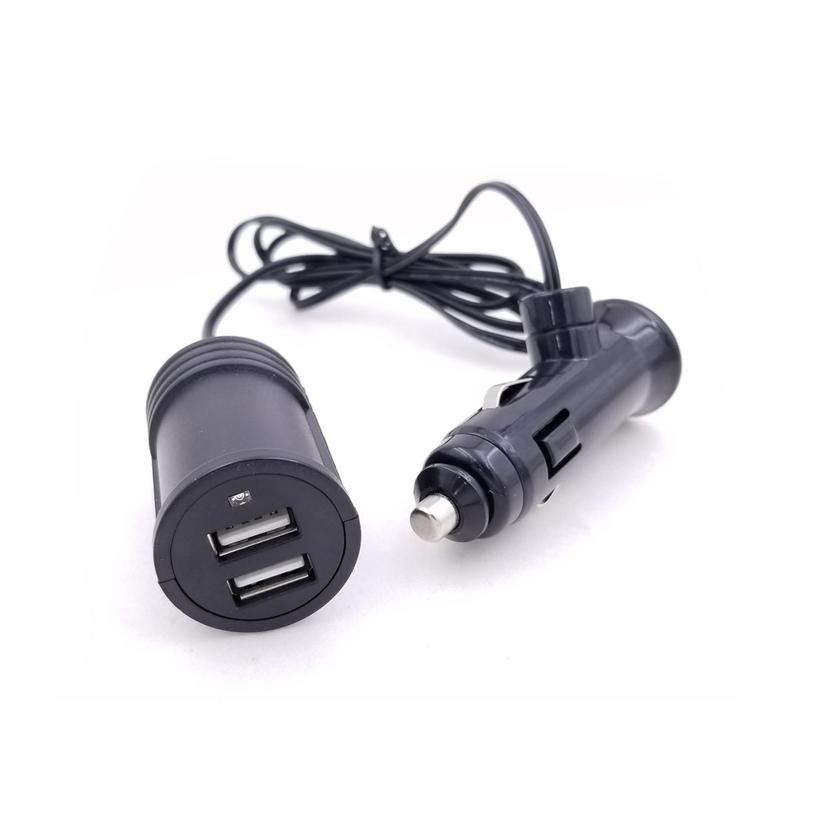 ACCESORIO PARA CELULAR CARGADOR DOBLE USB CON CABLE DE 1 METRO A TOMA 12V / 24V INDICADOR LED AZUL
