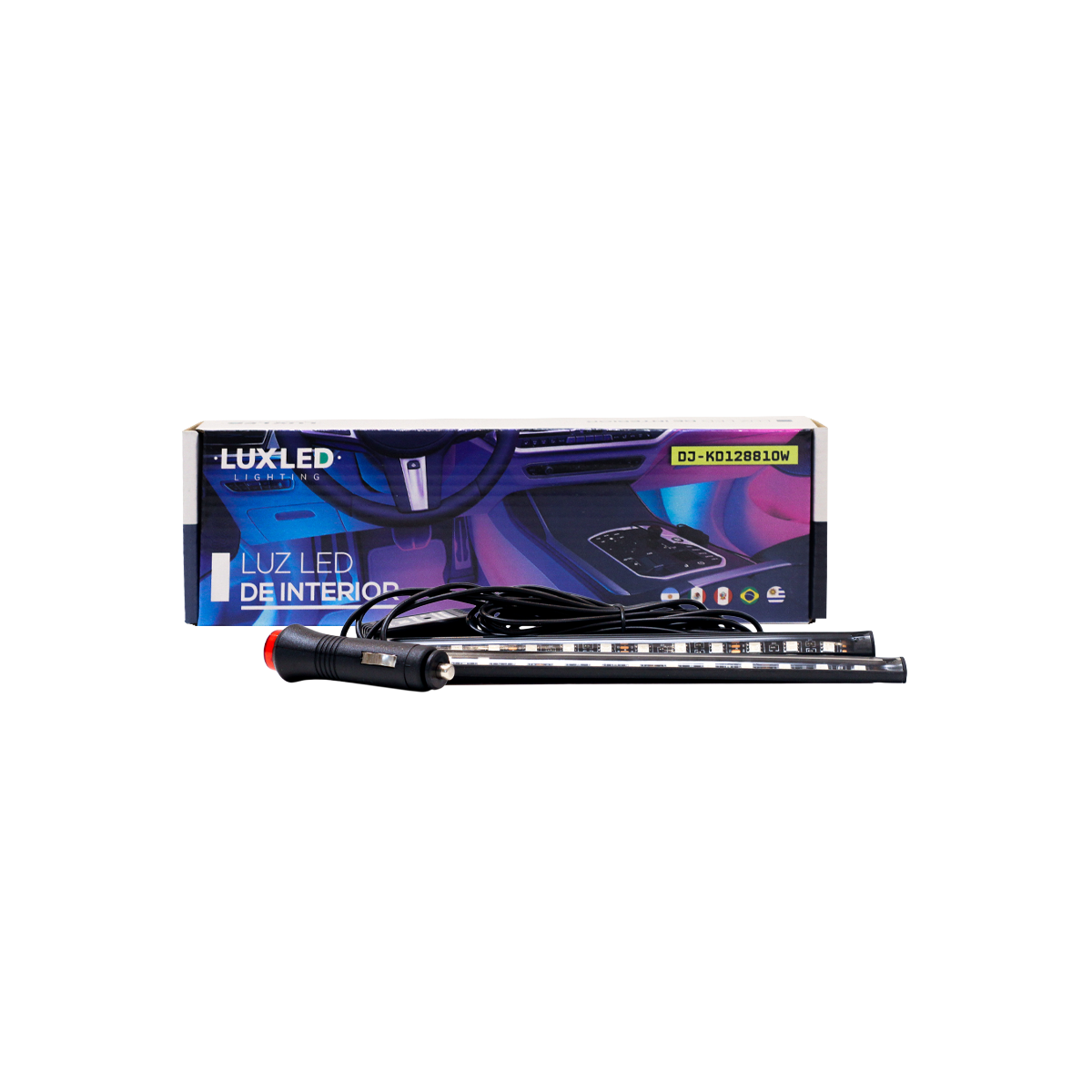 LED SEÑALIZACION INTERIOR TIRA DE LUCES RGB X 4 PARA INTERIOR
RGB 12V LED CHIP SMD 5050 Conexion Bluetooth