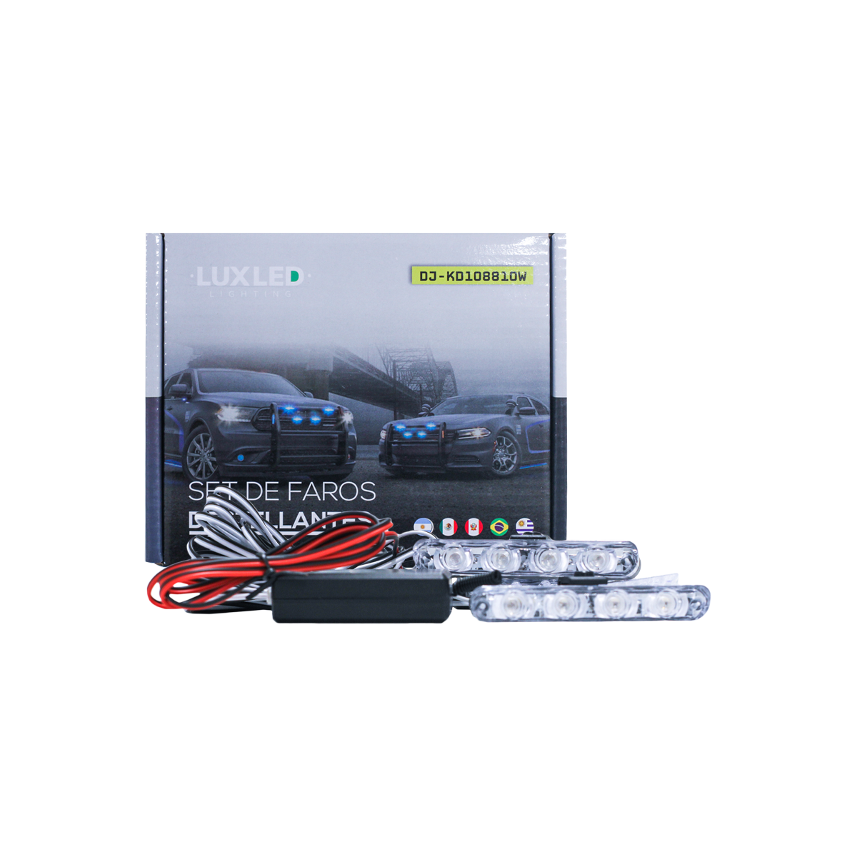 OFF ROAD JUEGO DE FAROS DE LED SET X 4 FAROS DESTELLANTES CON CONTROL REMOTO
12V - 24V AZUL
