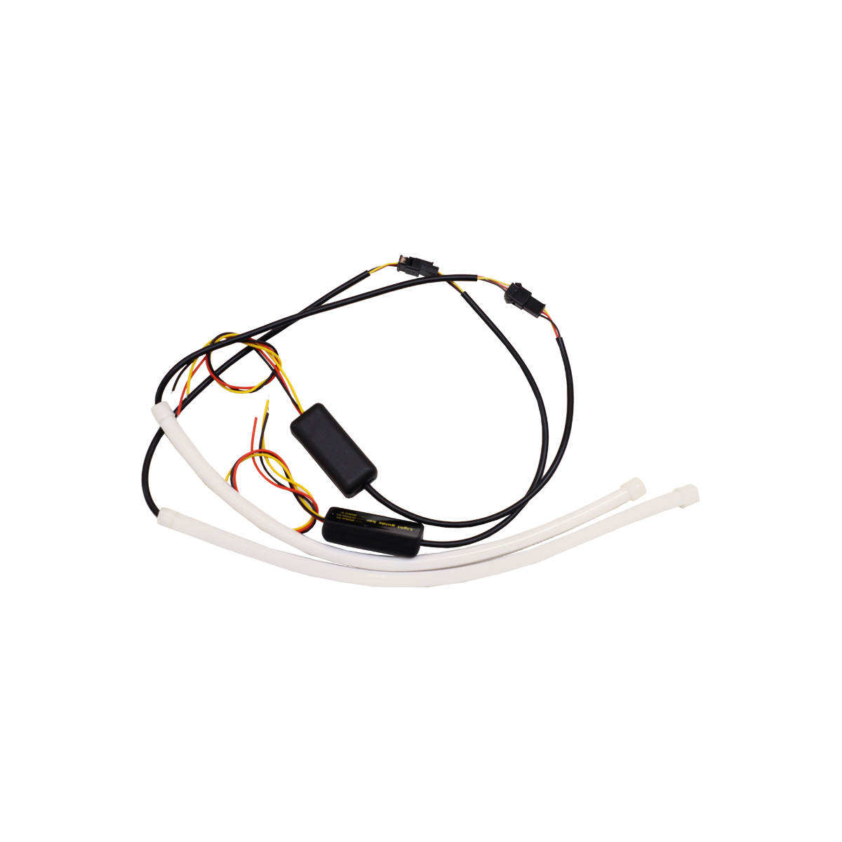 JUEGO DE TIRAS DE LED DRL JUEGO (2 UNIDADES) DE TIRAS DE LED DRL / DRL FLEXIBLE ROJO / AMBAR (BALIZA INTERMITENTE) 60CM