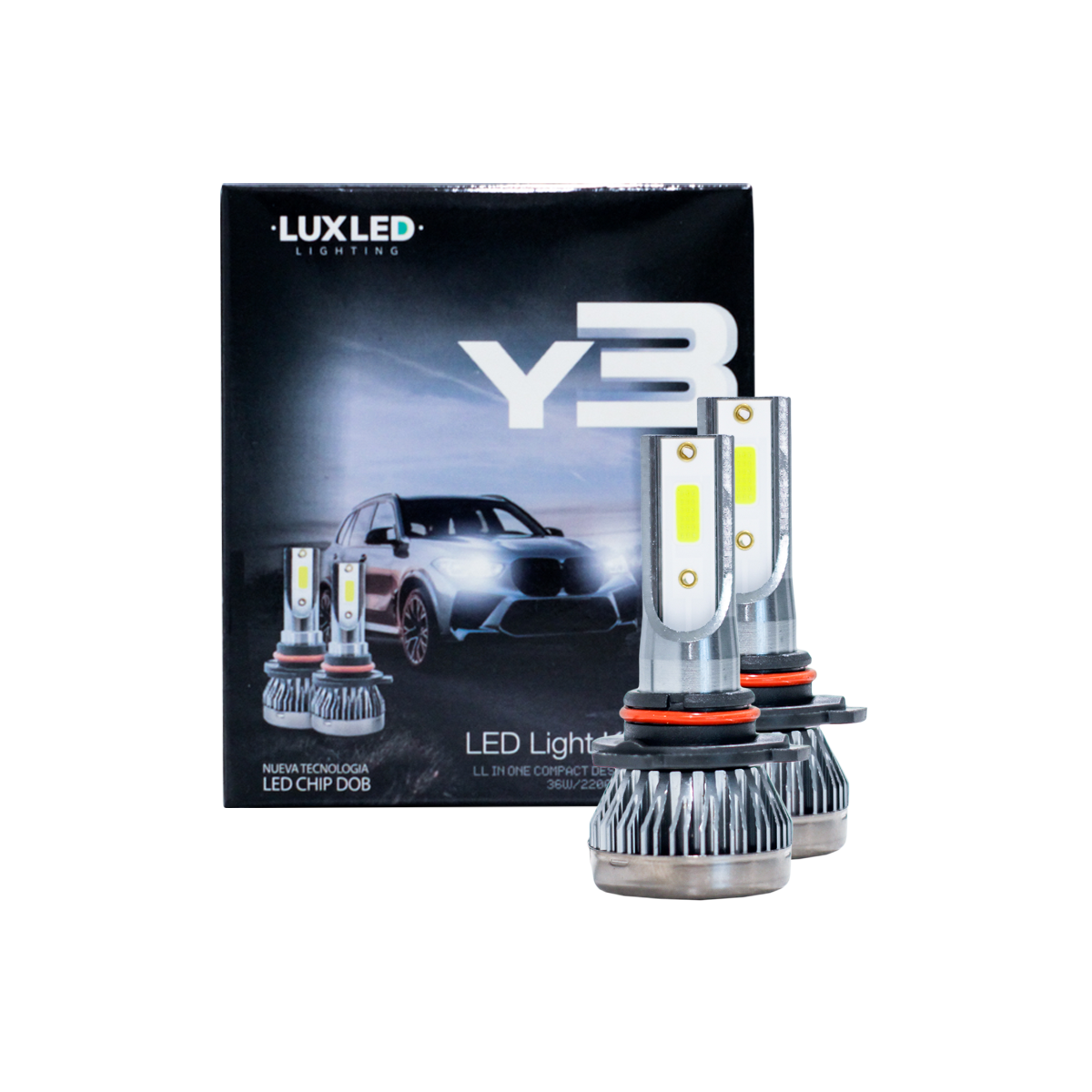 OFF ROAD KIT DE LED Y3 ULTRA SLIM SIN COOLER 9005 ULTRA SLIM 20000LM CHIP COB 12V SIN COOLER CANTIDAD POR CAJA MASTER 100