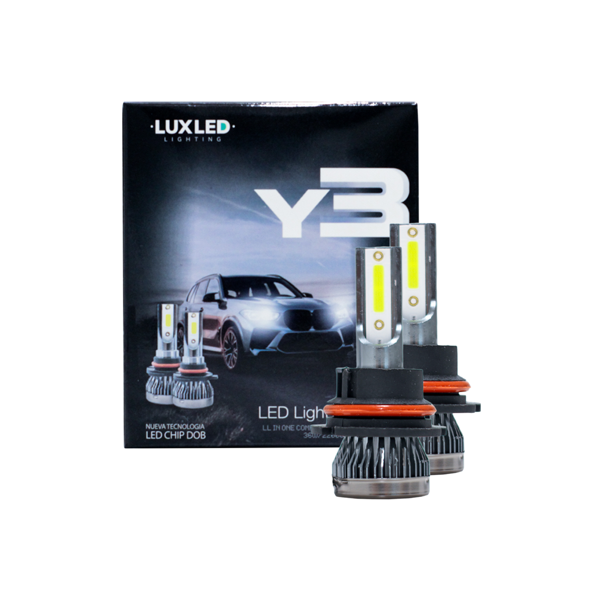 OFF ROAD KIT DE LED Y3 ULTRA SLIM SIN COOLER 9007 ULTRA SLIM 22000LM CHIP COB 12V SIN COOLER CANTIDAD POR CAJA MASTER 100