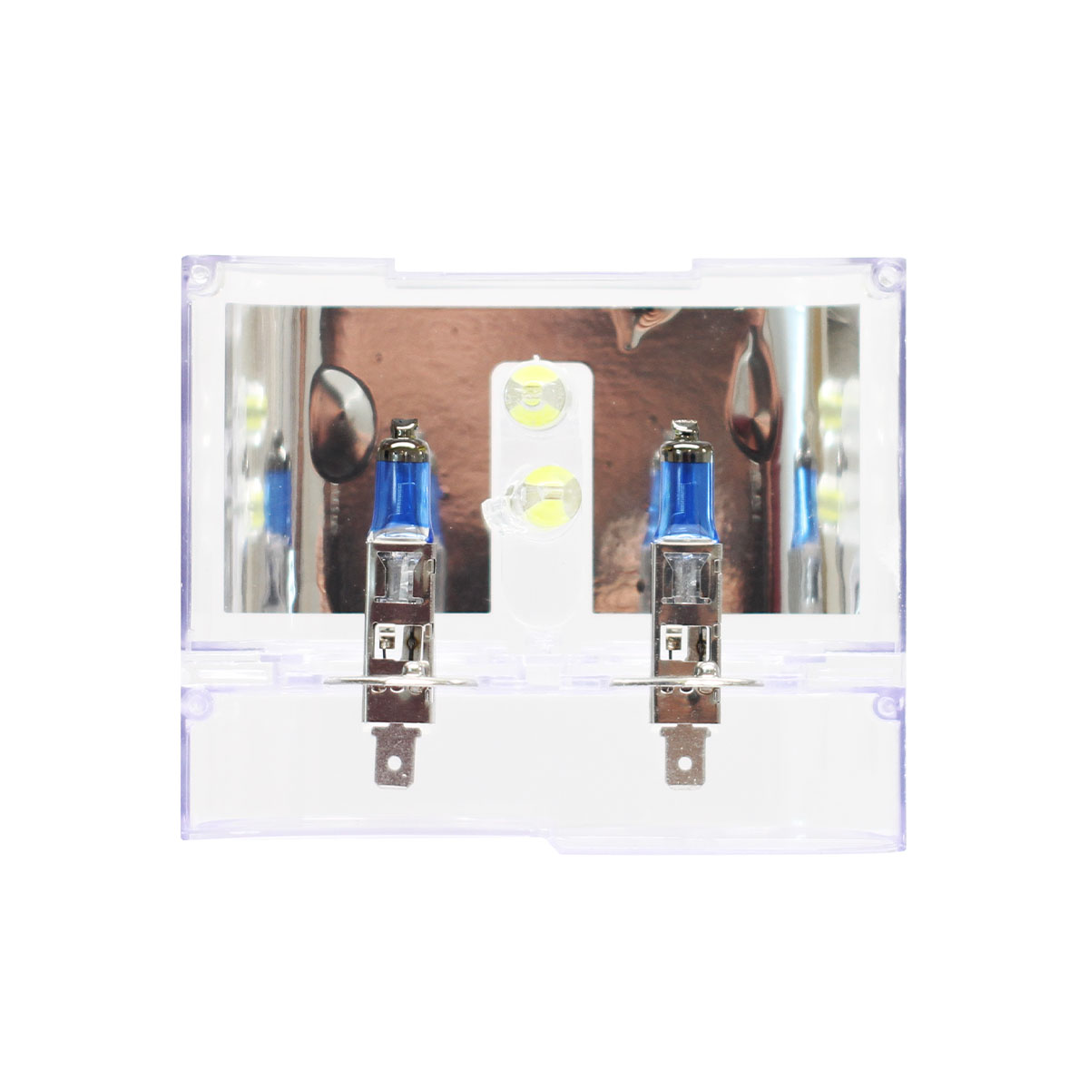 LAMPARA HALOGENA SKY LINE CANBUS KIT H1 12V 55W SKY LINE X 2 + 2 LED T10 CANBUS AZUL FRIO (CODIGO ANTERIOR: K12258SK)