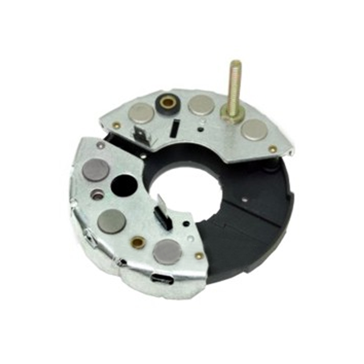 PLAQUETA PORTA DIODOS 90A, 6 DIODOS 35A, TERMINAL B+ M6 RENAULT CLIO