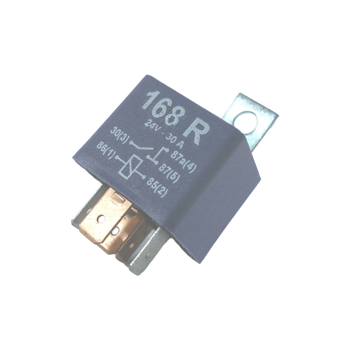RELAY BOCINA - FAROS IODO 24V 5T IVECO CAMIÓN / UNIVERSAL DOBLE SALIDA REFORZADO CANTIDAD POR CAJA MASTER 10