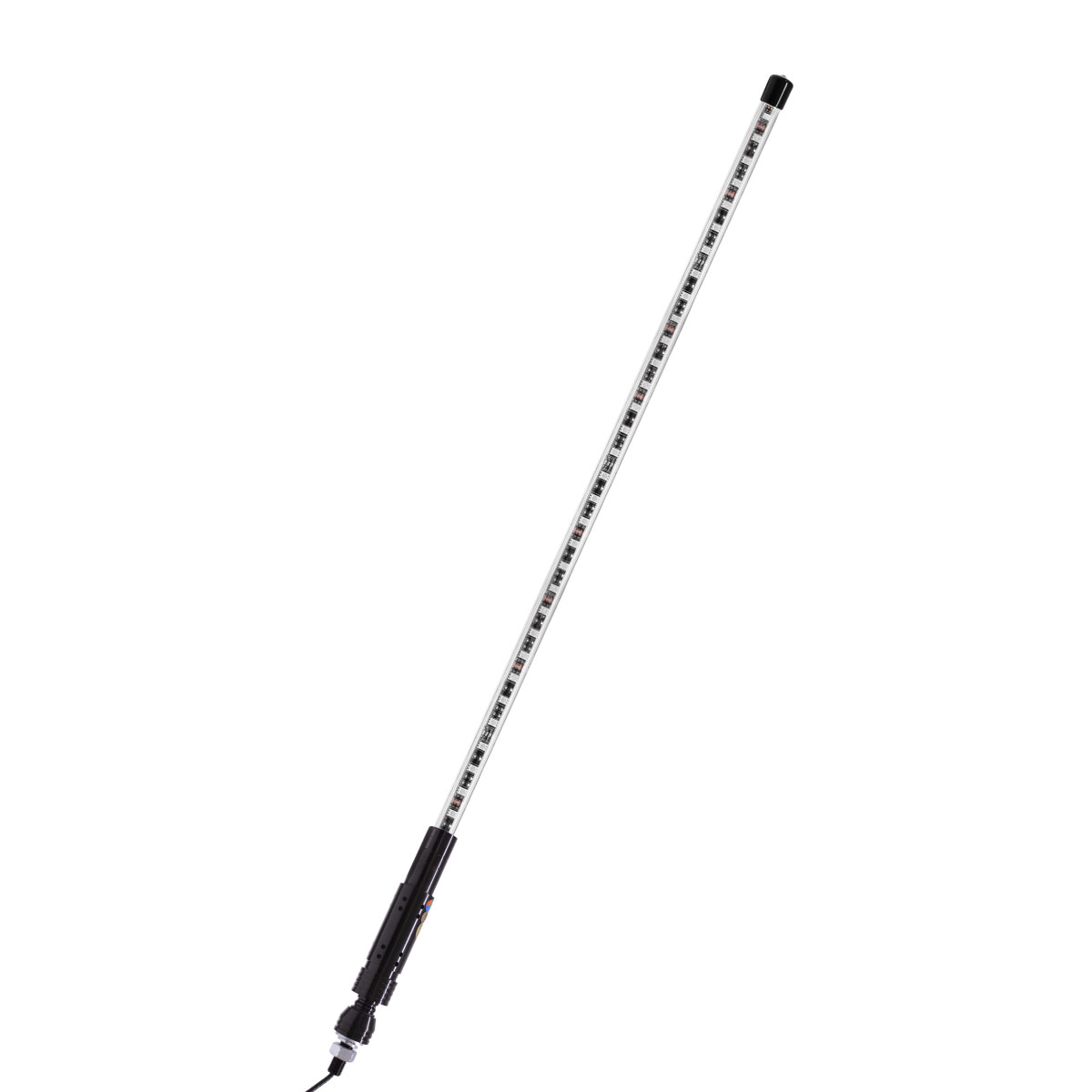 ANTENA PARA UTV / PICK UPS 12V 1.2 METROS DE LARGO, 120 LED 5050 SMD RGB, BASE METALICA Y BANDERA DE REGALO