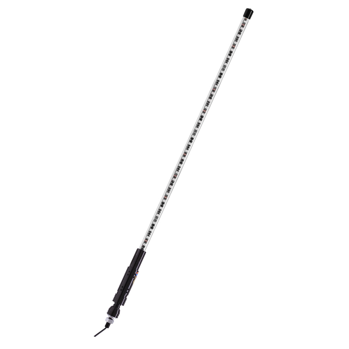 ANTENA PARA UTV / PICK UPS 12V 1.5 METROS DE LARGO, 120 LED 5050 SMD RGB, BASE METALICA Y BANDERA DE REGALO